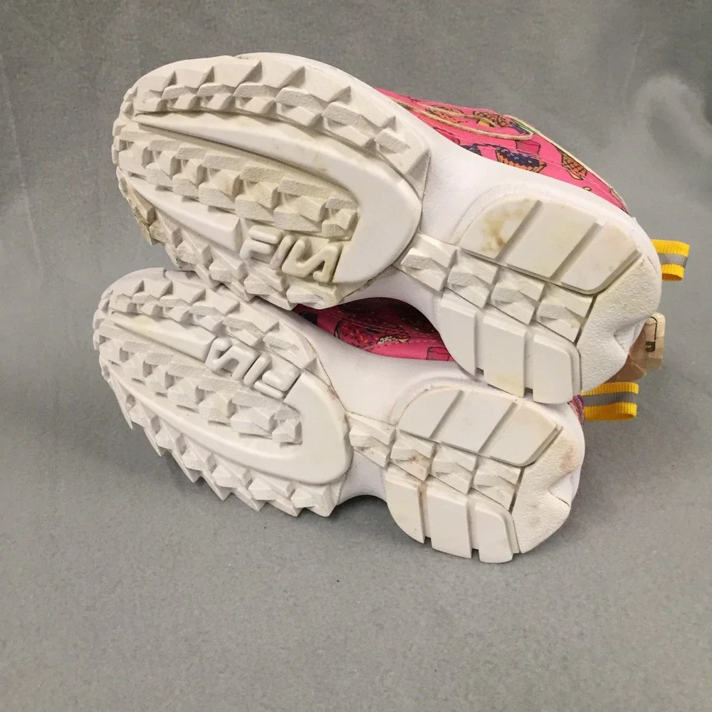 Fila Disruptor II Kids‎ Pink Sweet Treats Cupcake Sneakers 3XM01784-694 Size 13